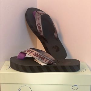 Off-White Flip Flop gray black